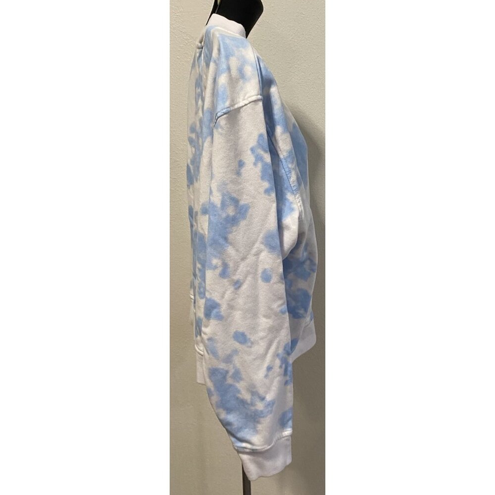 Zyia Active Womens Size XL White & Blue Cloud Pattern Pullover Sweatshirt - Picture 7 of 10